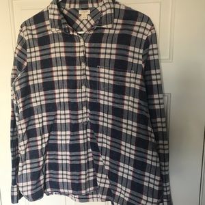 Blue flannel shirt from JCREW